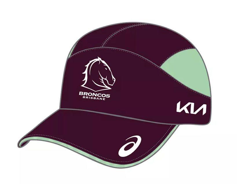 ブリズベンブロンコス　トレーニングキャップ　2025年　アシックス Asics NRL 2025 Broncos Training Cap – Danny Lyons Sports