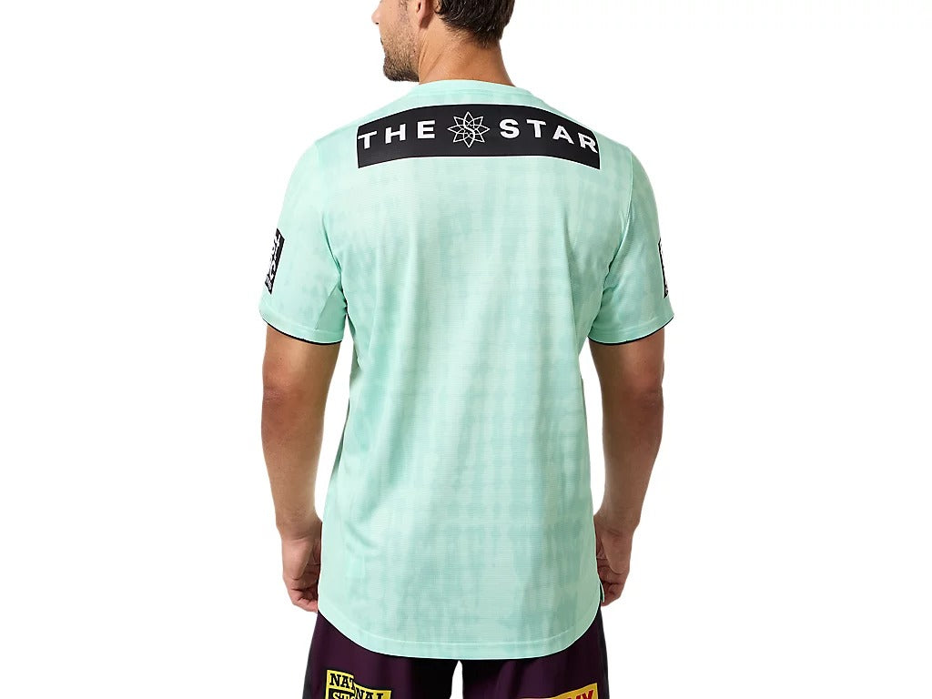 Asics NRL Mens 2025 Broncos SS Training Tee – Danny Lyons Sports