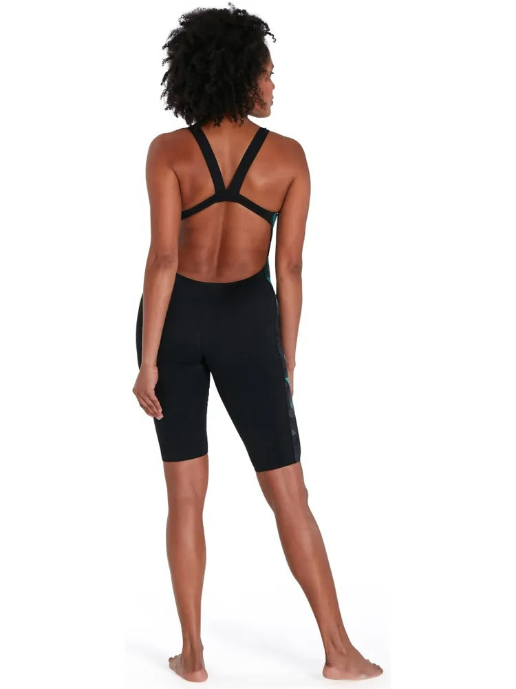 Speedo Womens Leaderback Kneelength Legsuit