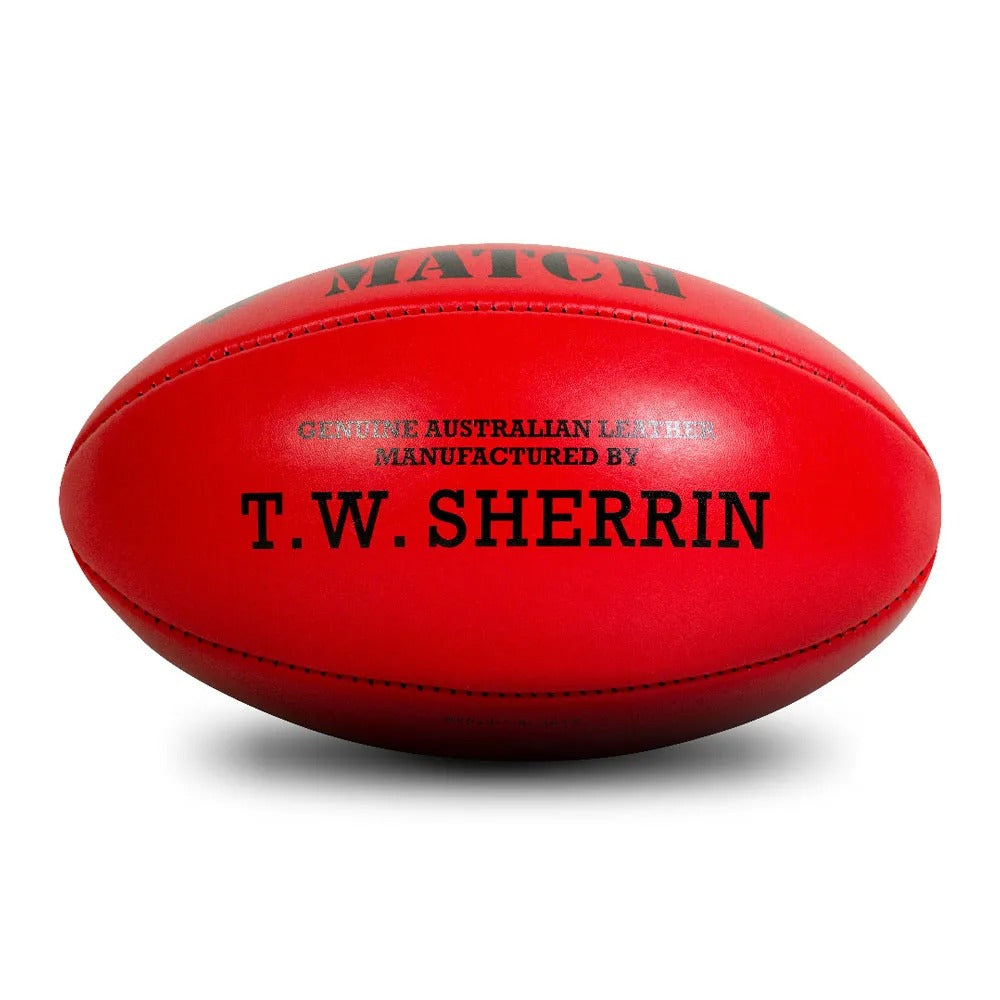 Sherrin Match Red AFL Balls – Danny Lyons Sports